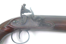 Load image into Gallery viewer, Flintlock Officers Pistols by Ross of Edinburgh, very good cased pair. SN X1975
