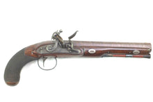 Load image into Gallery viewer, Flintlock Officers Pistols by Thomas Gill, Fine Cased Pair. SN 9046