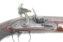 Load image into Gallery viewer, Flintlock Officers Pistols by Thomas Gill, Fine Cased Pair. SN 9046
