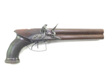 Load image into Gallery viewer, Flintlock Over & Under Pistol by Tatham & Egg, fine & rare. SN 8998