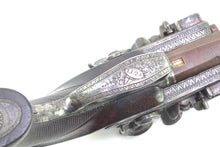 Load image into Gallery viewer, Flintlock Over & Under Pistol by Tatham & Egg, fine & rare. SN 8998
