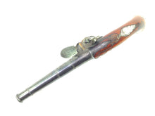 Load image into Gallery viewer, Flintlock Queen Anne Cannon Barrel Holster Pistols by Griffin. SN 8724