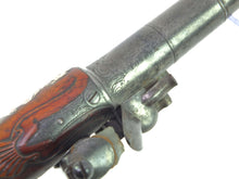 Load image into Gallery viewer, Flintlock Queen Anne Cannon Barrel Holster Pistols by Griffin. SN 8724