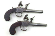 Load image into Gallery viewer, Superimposed Load Tap Action Flintlock Pistols by Nicholson, very rare pair. SN 8945