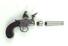 Load image into Gallery viewer, Superimposed Load Tap Action Flintlock Pistols by Nicholson, very rare pair. SN 8945