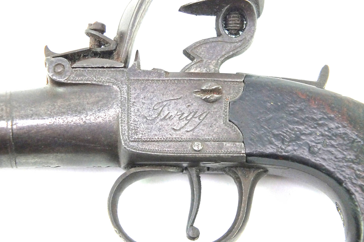 Flintlock Brass Pocket Pistol by Smith. SN 8510 – West Street Antiques