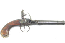 Load image into Gallery viewer, Flintlock Queen Anne Cannon Barrel Holster Pistols by James Barbar, fine pair. SN 9042