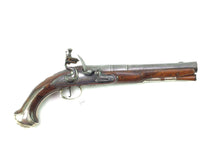 Load image into Gallery viewer, Flintlock Silver Mounted Holster Pistol by Barbar. SN 8693