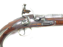 Load image into Gallery viewer, Flintlock Silver Mounted Holster Pistol by Barbar. SN 8693