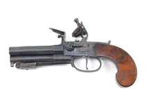 Load image into Gallery viewer, Three Barrel Flintlock Tap Action Pistol by Twigg, rare. SN 8813
