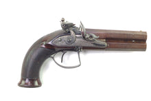 Load image into Gallery viewer, Flintlock Over & Under Travelling Pistol by J. Egg 20 Bore, fine. SN 8997