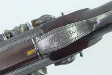 Load image into Gallery viewer, Flintlock Over & Under Travelling Pistol by J. Egg 20 Bore, fine. SN 8997