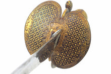Load image into Gallery viewer, French Small Sword with Chiselled Iron Hilt with Gold Inlay. SN8785