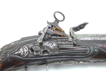 Load image into Gallery viewer, Tuscan Miquelet Lock Silver Mounted Holster Pistol. SN X2003