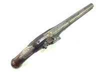 Load image into Gallery viewer, Tuscan Miquelet Lock Silver Mounted Holster Pistol. SN X2003