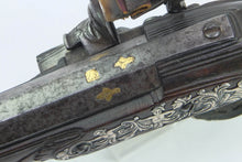 Load image into Gallery viewer, Tuscan Miquelet Lock Silver Mounted Holster Pistol. SN X2003