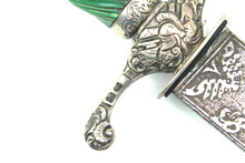 Load image into Gallery viewer, English Silver Mounted Hunting Hanger by William Kinman, fine. SN 8899