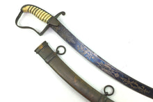 Load image into Gallery viewer, Irish Militia Officers Blue & Gilt Sword. SN 8805