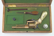 Load image into Gallery viewer, Bronze Lefaucheux Pinfire Cased Revolver, very decorative. SN 8803