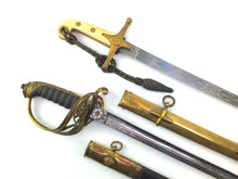 Load image into Gallery viewer, Bellairs sword rack with Mameluke sword 1822 Infantry Officers sword 8252