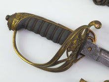 Load image into Gallery viewer, Bellairs sword rack with Mameluke sword 1822 Infantry Officers sword 8252