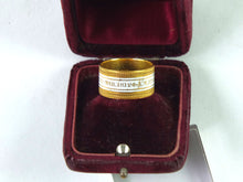 Load image into Gallery viewer, Gold & White Enamel Mourning Ring. SN 8556