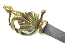 Load image into Gallery viewer, Brass Hilted French Naval Hanger. SN 8784