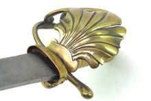 Load image into Gallery viewer, Brass Hilted French Naval Hanger. SN 8784