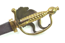 Load image into Gallery viewer, Brass Hilted French Naval Hanger. SN 8784