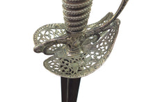 Load image into Gallery viewer, Officers Silver Hilted Small Sword by William Kinman, very fine. SN 8884