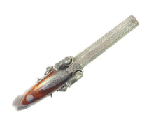 Load image into Gallery viewer, Irish Over and Under Percussion Pistol by Trulock. SN 8708