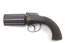 Load image into Gallery viewer, Pepperbox Revolver by Boston of Wakefield, Cased Five Shot 54 Bore, fine. SN 8954