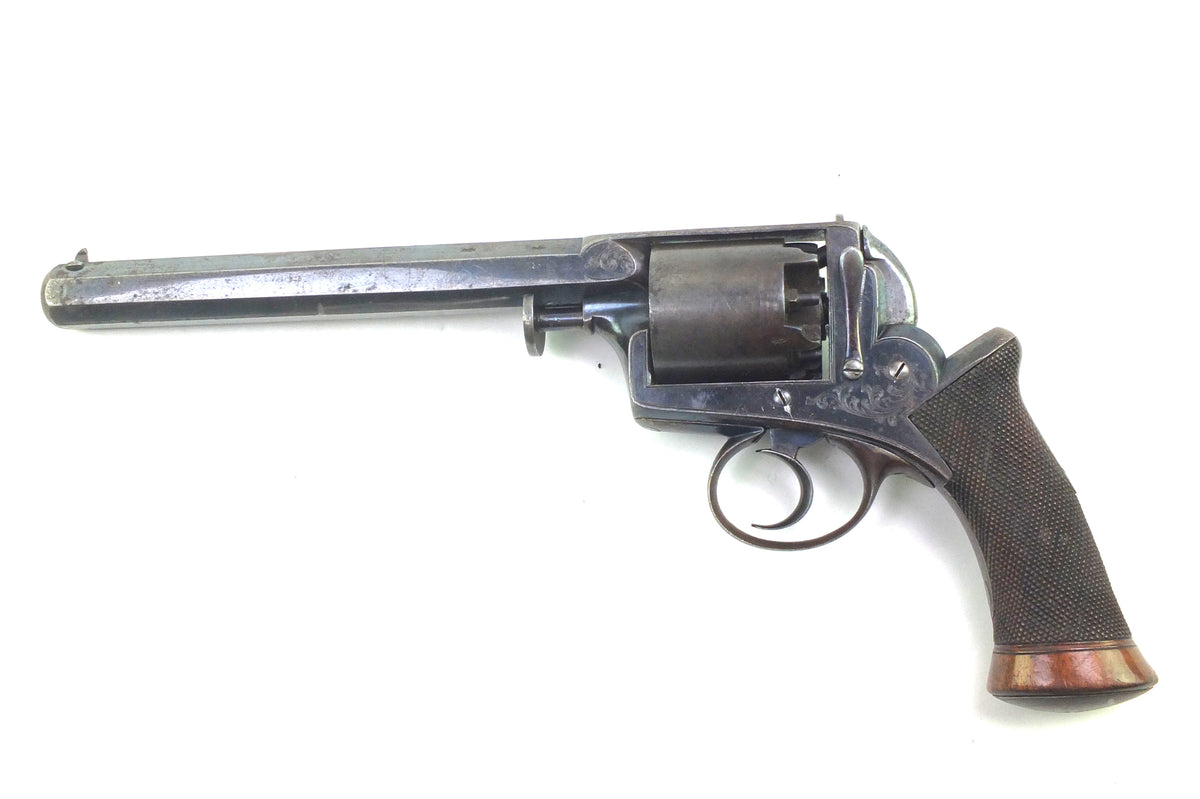 Percussion Revolver 38 Bore Adams Patent 51 Double Action, cased