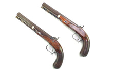 Load image into Gallery viewer, Percussion Duelling Pistols by Joseph Egg, fine cased pair. SN 8895