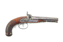 Load image into Gallery viewer, Double Barrelled Percussion Howdah Pistol by Charles Jones, very fine. SN 8927