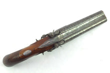 Load image into Gallery viewer, Double Barrelled Percussion Howdah Pistol by Charles Jones, very fine. SN 8927