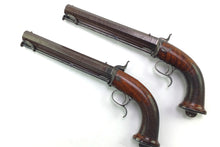 Load image into Gallery viewer, Percussion Officers Duelling Pistols by Forsyth & Co., fine, rare cased pair. SN 8903
