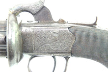Load image into Gallery viewer, Percussion Pepperbox Pistol, Five Barrel by Osbourn & Jackson, rare. SN 8933