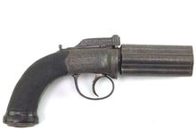 Load image into Gallery viewer, Percussion Pepperbox Revolver by J Purdey London, rare, cased. SN 8975