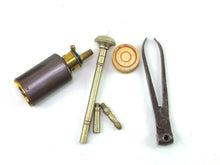 Load image into Gallery viewer, Percussion Over & Under Pistol by Tatham. SN 8734