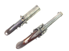 Load image into Gallery viewer, Brace Percussion Pistols Wilkinson over under pistol five shot 96 bore pepperbox revolver. SN 8713