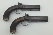 Load image into Gallery viewer, Over & Under Percussion Pistols by William Powell for Isambard Kingdom Brunel. SN 9018