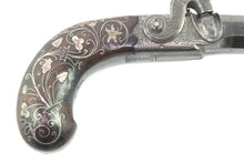 Load image into Gallery viewer, Side Action Percussion Pocket Pistol with silver inlayed butt. SN 8853