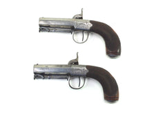 Load image into Gallery viewer, Forsyth & Co Percussion Pocket Pistols, a rare cased pair. SN 8745