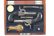 Load image into Gallery viewer, Percussion Pocket Pistols, a Fine & Attractive Cased Pair. SN 8852
