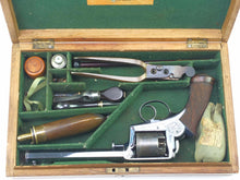Load image into Gallery viewer, Percussion Revolver 54 Bore Cased Adams 1851. SN 8697