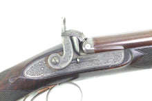 Load image into Gallery viewer, Percussion Rifle by Lancaster Double Barrelled Oval Bore, very fine. SN X2053