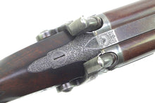 Load image into Gallery viewer, Percussion Rifle by Lancaster Double Barrelled Oval Bore, very fine. SN X2053