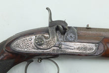 Load image into Gallery viewer, Percussion Rifled Target Pistols by Alex Henry, Purdy Style, Fine Cased Pair. SN 8928