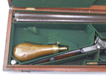 Load image into Gallery viewer, Cased Double Barrelled Percussion Sporting Gun by Joseph Manton. SN 8733